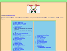 Tablet Screenshot of circus.circusfolks.com